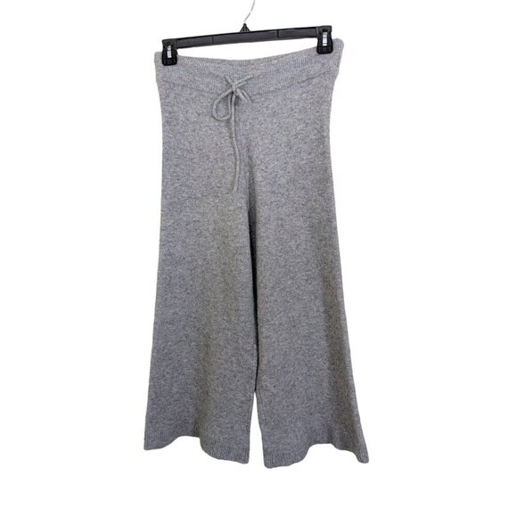 Womens Size Medium Plush Boucle Lounge Pants Gray Soft Cozy Drawstring Leisure - Picture 1 of 5